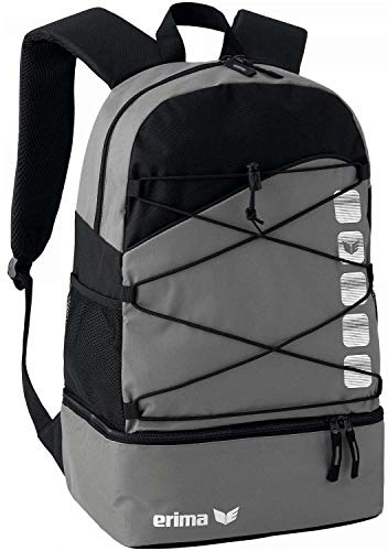 Erima Unisex CLUB 5 Multifunktionsrucksack mit Bodenfach (723344), granit/schwarz, 1