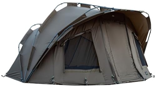 MK-Angelsport Fort Knox 1-2 Personen Zelt Karpfenzelt Angelzelt komplettes Set inkl. Gummihammer Dome Bivvy