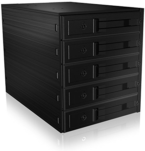 ICY BOX 5-Fach SATA/SAS HDD Backplane, Hot Swap, 6 Gbit/s, IB-565SSK | 5-fach SATA/SAS für 3,5-HDDs Hot Swap, Plug & Play & bis zu 6 Gbit/s Schloss, Temperatur- & Lüfteralarm