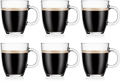 Bodum 11239-10-2 Bistro Tassen, 0,35 L, 6 Stück
