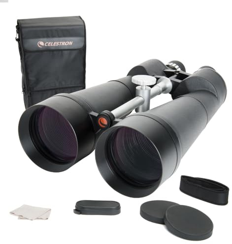 Celestron 71017 SkyMaster 25x100mm Porro Prism Binoculars with Multi-Coated Lens, BaK-4 Prism Glass and Carry Case, Black