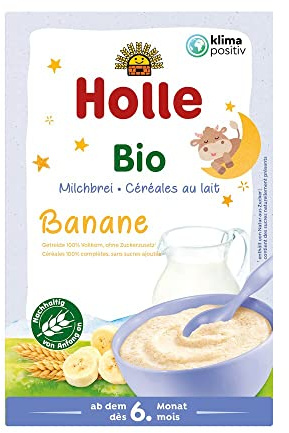 Holle Bio-Milchbrei Banane (6 x 250 gr)