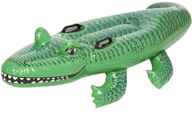 Smiffy's Aufblasbares Krokodil, Grün, Kunststoff, 139,7 cm, 29134 (US)