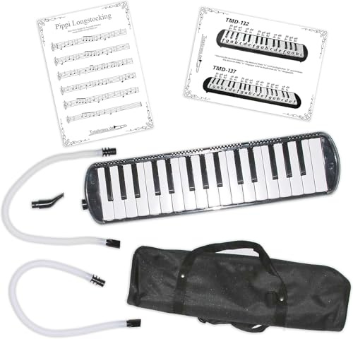 Tuyama Melodica TMD-132 mit Tasche, Mundstück, 2 Mundschläuchen und Notenbeispielen (32 Tasten)