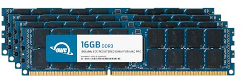 OWC - 64GB Memory Upgrade Kit - 4 x 16GB PC14900 DDR3 ECC-R 1866MHz DIMMs für Mac Pro Late 2013 Modelle