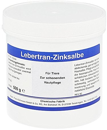 Chemische Fabrik Apoth. Franz Schmees Lebertran-Zinksalbe, 500 g Salbe