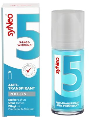 syNeo 5 Antitranspirant Deo Roll-On – 5-Tage-Wirkung – gegen starkes Schwitzen, Schweiß & Geruch – Deoroller für Achseln – dermatologisch getestet – für Damen & Herren – Made in Germany – 50 ml