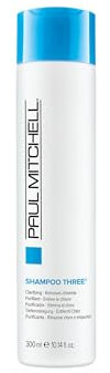 Paul Mitchell Shampoo Three - Tiefenreinigungs-Shampoo entfernt Chlorrückstände, für alle Haartypen, Haarpflege in Salon-Qualität, 300 ml