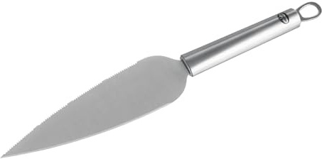 Dr. Oetker Profi-Tortenmesser 2 in 1: Tortenmesser und Tortenheber, Küchenmesser, für die Hochzeitsfeier, 31 cm, verschiedene Kanten und rostfreier Edelstahl, Menge: 1 Stück