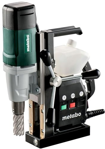 metabo MAG 32 Magnetkernbohrmaschine, 1000 W, Kernbohrer bis 32 mm | Kraftvolle Kernbohrmaschine für Metall, 12250 N Magnetkraft, 50 mm Bohrtiefe, Marathon-Motor, im Transportkoffer