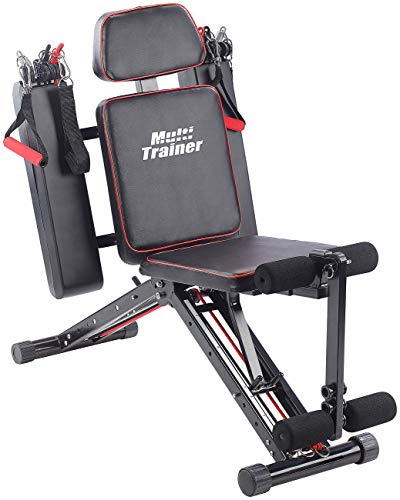PEARL Sports Multi Trainer: 40in1 Ganzkörper Krafttrainer HT-640 mit 40 Übungen (Ganzkörper Trainer, Kraftstation, an)