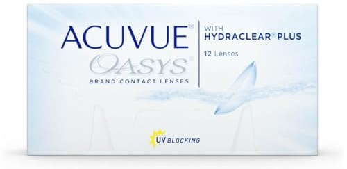 ACUVUE OASYS 12er-Pack 2-Wochen-Kontaktlinsen -4.75 dpt BC 8.4 | HYDRACLEAR-PLUS-Technologie - Atmungsaktives Silikon-Hydrogel - Langanhaltend sanftes Tragegefühl - UV-Schutz-Klasse-1
