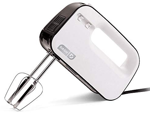 Dash SHM01DSRD Easy Store Handmixer, Rot 3 Speed weiß