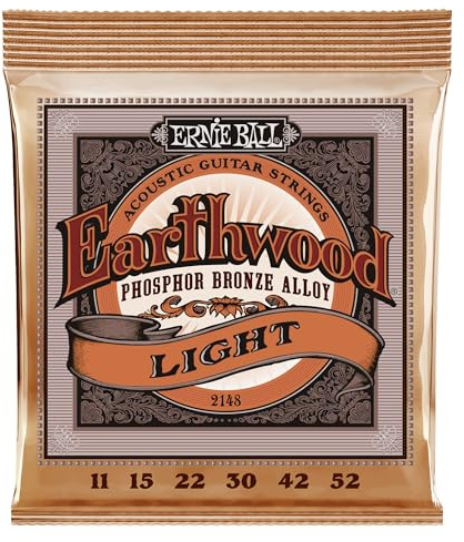 Ernie Ball Earthwood Light Akustik-Gitarrensaiten, Phosphor-Bronze, Stärke 11–52