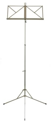 Wittner Notenpult 961a – vernickelt, Aufstellhöhe 48-114 cm, kompakt zusammenklappbar, Made in Germany