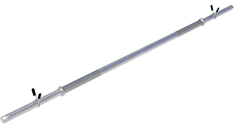 GORILLA SPORTS® Langhantelstange - Ø 30mm, 120/150/170 cm Länge, mit 2 Federverschlüssen, bis 200kg Belastbar, Chrom - Langhantel, Hantelstange, Hantel, Langhantel-Stange