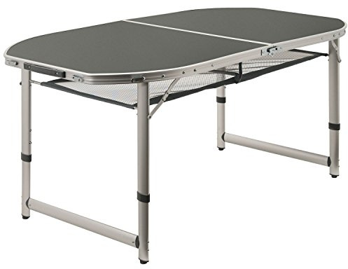 CampFeuer Aluminium Campingtisch für 6 Personen | 150 x 80 cm | faltbar, klappbar und höhenverstellbar | Alu Falttisch, Rolltisch für Camping, Garten und Terrasse