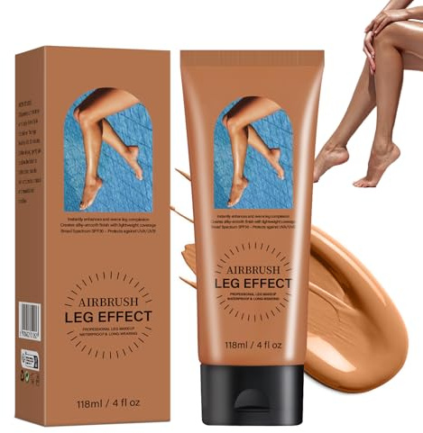 Körper Bein Make Up Wasserfest,118ml Skin Perfecting Body Foundation, Tattoo Cover Up Make-up,Spider Vein Concealer für Beine und Körper, Narben Abdeck-Make-up,Camouflage Make Up für Krampfadern,Braun