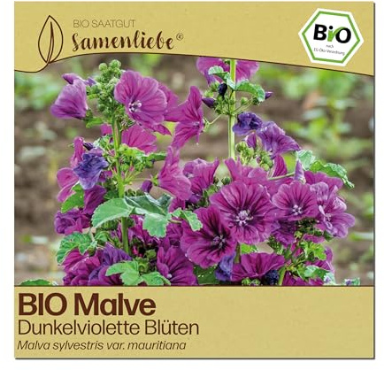 Samenliebe BIO Malven Samen | Heilpflanze - Wildblume - samenfestes BIO Saatgut
