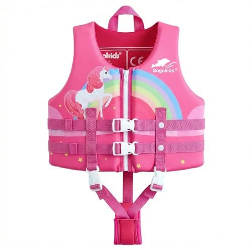 Gogokids Schwimm Weste Kinder Schwimmjacke Kleinkind - Badeanzug Assist Bademode für Mädchen und Jungen Neopren Schwimmen Jacke für 1–9 Jahre/ 15-30kg