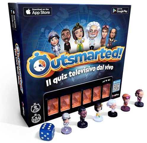 Outsmarted – Das Digitale Quizshow-Brettspiel | Kinder, Jugendliche und Erwachsene | Spielabend der nächsten Generation für Familie und Freunde | 2–24 Spieler | Ab 8 Jahren | Über 10.000 Fragen