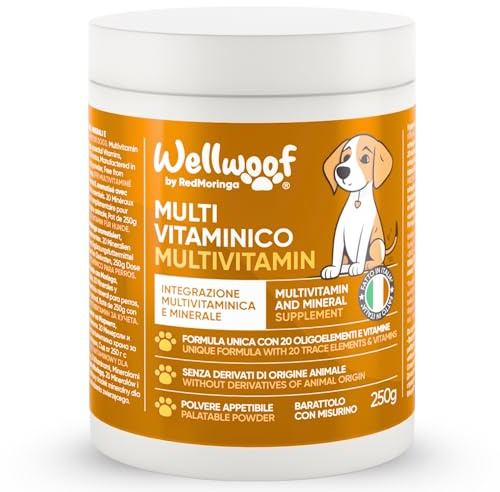 20-in-1 Multi Vitamine für Hunde - Ideal als Barf Zusatz oder für die Umfassende Unterstützung der Gesunheit - Hypoallergen & Ohne Tierische Lockstoffe - Made in Italy