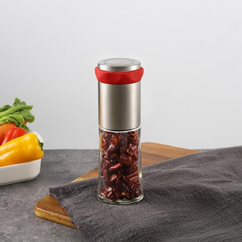 Chili Mühle, Chilimühle Gewürzschneider aus Edelstahl, Gewürz und Chilimühlen, Chilischneider für Grobe Gewürze & Chili, Auch als Gewürzmühle, Küchen Helfer, Chili Gewürzmühle, Zerkleinerer