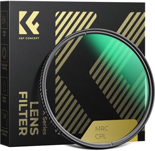 K&F CONCEPT Polfilter 67mm CPL für tiefere Farben, Reduzierung von Blendung und Reflexionen, Mehrfach beschichtet, schützt vor Staub, Schmutz und Kratzern (Nano-Xcel)