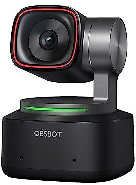 OBSBOT Tiny 2 - PTZ 4K Webcam mit KI-Tracking, Sprachsteuerung, Gestensteuerung, Autofokus, USB3.0, Mehreren Modi, Webcam für PC, Konferenzen, Streaming, Videotelefonate, Zoom.