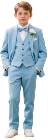 Leader of the Beauty Jungenanzüge, formelle Seite, Jungen, 3-teilig, für Hochzeit, Abschlussball, Dresswear 3–16 Jahre, blau, 6 Jahre