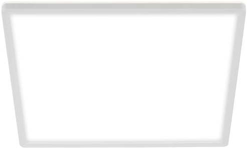 BRILONER - LED Deckenlampe mit indirektem Licht, 3cm flach, neutralweiße Lichtfarbe, Lampe, Deckenleuchte, Wohnzimmerlampe, LED Panel, Küchenlampe, Deckenbeleuchtung, Schlafzimmerlampe, 29,3cm, Weiß