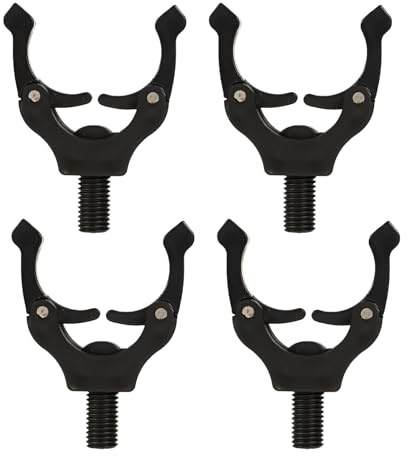Wjelet 4 Stück Rutenauflagen Für Karpfenangeln, Angelrutenhalter Karpfen Mit Magnethalterung, Automatische Anpassung,Halterung Für Angelrute, Rutenhalter Für Wildangeln, Fluss, See, Meer