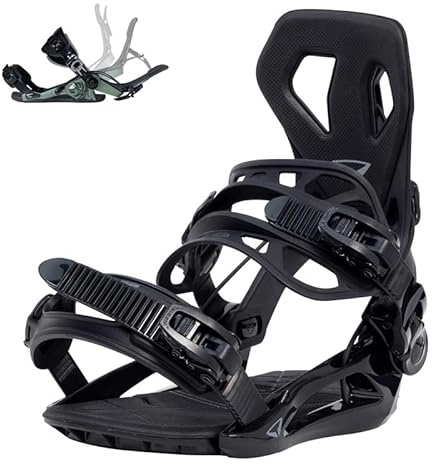 BEXTREME SP - Automatische Snowboard Bindug Modell Base+ L Größe 43-45 EU 8-12 US für Herren und Damen, Schneetyp Flow Farbe Schwarz Freestyle Freeride Salomon Burton Größe Union