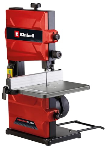Einhell Bandsäge TC-SB 200/1 (werkzeugloser Sägeblattwechsel, Parallelanschlag, Höhenverstellung, kugelgelagerte Führung, Tisch stufenlos neigbar)