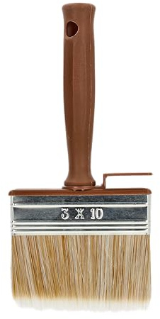 Hardy Flächenstreicher 100 mm Pinsel Lasurpinsel Holz Lackpinsel 100 mm | Flächenstreicher mit 100 mm Breite und Synthetikborsten für das großflächige Streichen von Holzlasur, Lack und Beize.