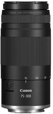 Canon RF 75-300mm F4-5.6 Objektiv | Leichtes Telezoom-Objektiv für Tier- & Sportfotografie | Mit Autofokus-Motor & Super-Spectra-Beschichtung | Kompatibel mit Canon EOS R Systemkameras