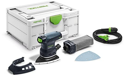 Festool Deltaschleifer DTS 400 REQ-Plus (mit StickFix Schleifschuh, Protector, Longlife-Staubfangbeutel), im Systainer