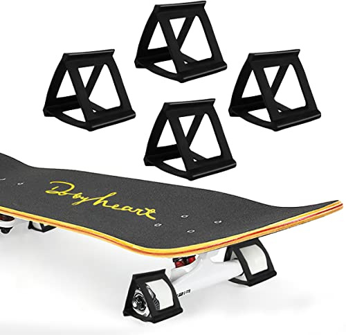 Taozoey 4 Stück Gummi Skateboard Zubehör, Trick Roller Zubehör, Skateboard Trainer Gummi, Longboard Accessoires