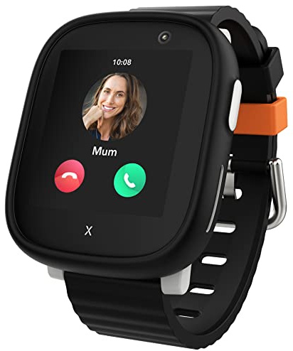 XPLORA X6 Play Telefon Uhr für Kinder 4G - GPS, SOS, Anrufe | Anrufe, Nachrichten, Schulmodus, SOS-Funktion, GPS, Kamera, Schrittzähler, wasserdichte - 2 Jahre Garantie (SCHWARZ)