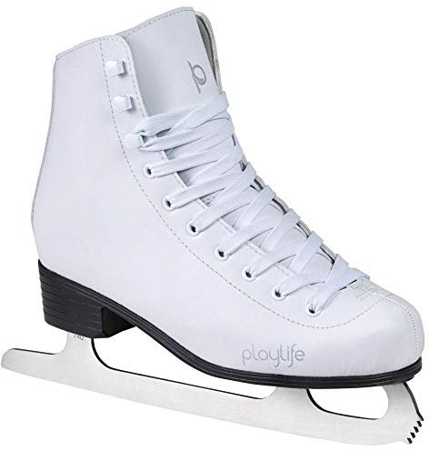 Playlife Eiskunstlauf Schlittschuhe Classic White | Knöchelpolster | Damen | Größe 38 weiß