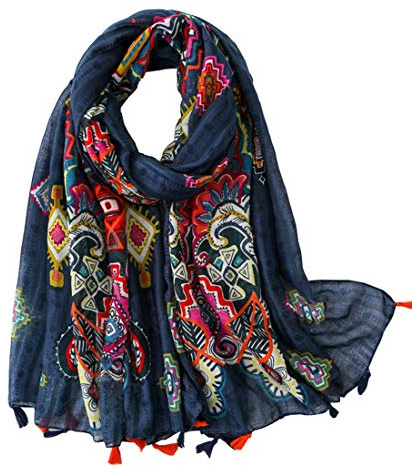 FAIRYGATE Damen Schal Halstücher für Frauen Kopftuch Umschlagtuch Viskose Schals Tuch Stola Stolen Wrap Shawl Halstuch 0001