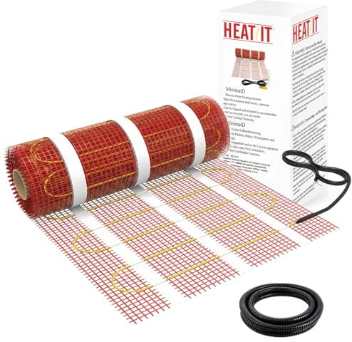 HEATIT 1㎡ Fußbodenheizungsmatte Elektrisch strahlendes selbstklebendes Fußbodenheizungssystem 200w/㎡ Warmmatte