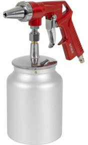 STIER Sandstrahlpistole, 5-10 bar, Sandstrahlgerät, Sandstrahler, Düsendurchmesser 3 mm, Luftbedarf 120 l/min, für Körnung 0,2-0,8 mm, entfernt Rost & Farbe
