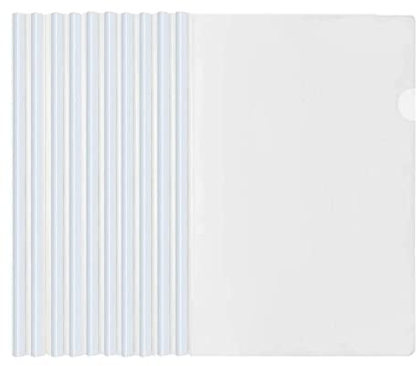 Kunststoff A4 Sliding Bar Binder, A4 Kunststoff Bericht Abdeckungen, 10 Stück Ordnerschieber, Klemmschienen, Sliding Bar Bindern, Schiebebinder Für Zuhause Schule Büro Dokumente Klassifizierung