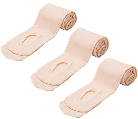 MANZI 3 Paar Ballettstrumpfhose für Mädchen und Damen Strumpfhosen mit Loch | Ballettstrumpfhose Mädchen oder Ballett Strumpfhose Damen,Umwandelbar Tanzstrumpfhosen 40 Den