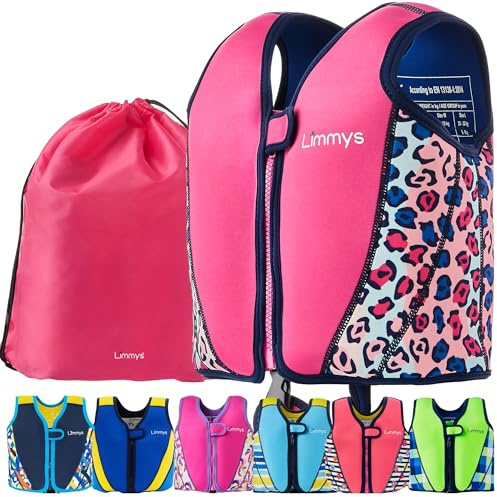Limmys Premium Kinder-Schwimmweste – Moderne Kinder-Schwimmweste für Mädchen, Jungen und Kleinkinder – Aufbewahrungstasche inklusive