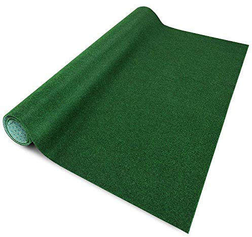 casa pura Evergreen Kunstrasen Outdoor mit Noppen - Kunstrasen Grün - Balkonteppich - Kunstrasenteppich für Terrasse & Balkon (2 m x 3 m)