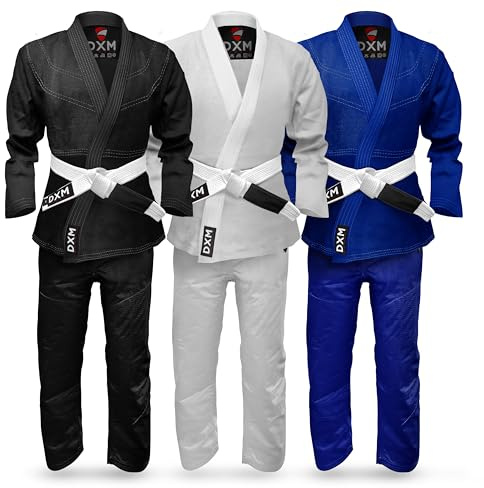 DXM SPORTS Brazilian Jiu Jitsu BJJ Kimono Gi Uniform Set für Damen und Herren - Leichter sanforisierter Stoff