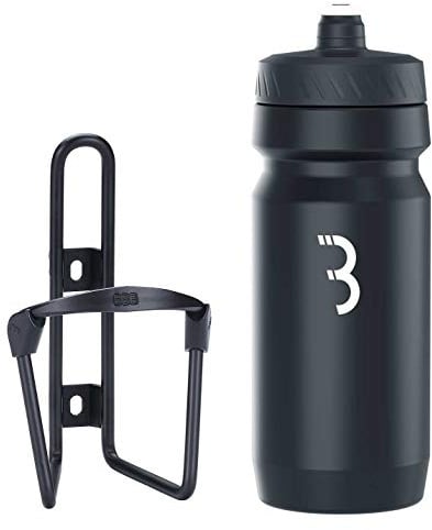 BBB Cycling Fahrrad Wasserflasche und Halter Kombination Universal Fahrrad Flaschenhalter für Rennrad und MTB