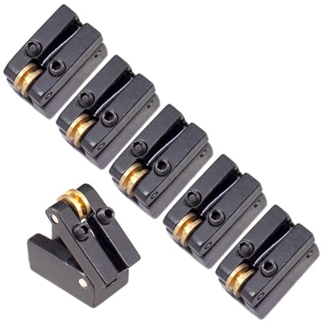 YUPEIUKLI Headless-E-Gitarren-Tremolo-System mit Kugellager-Saitenreitern und Legierungsstruktur für präzises Stimmen und geschmeidige Bespielbarkeit